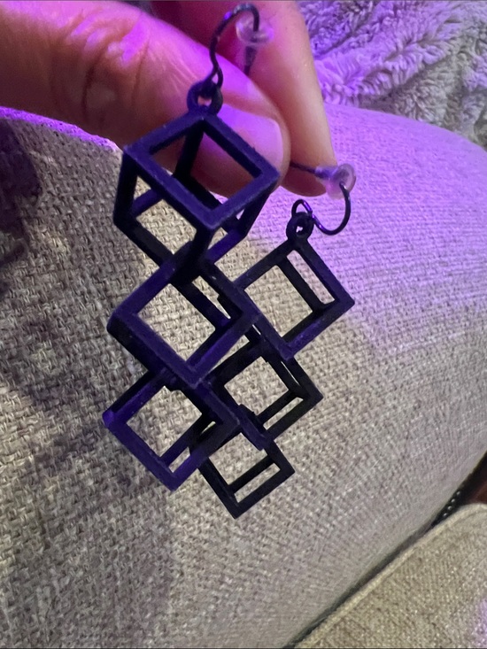 Jewelry - 3 Tier Cube Earrings made by local artist
